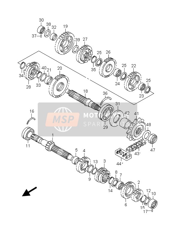 Suzuki GSX-R750 2004 Transmission for a 2004 Suzuki GSX-R750