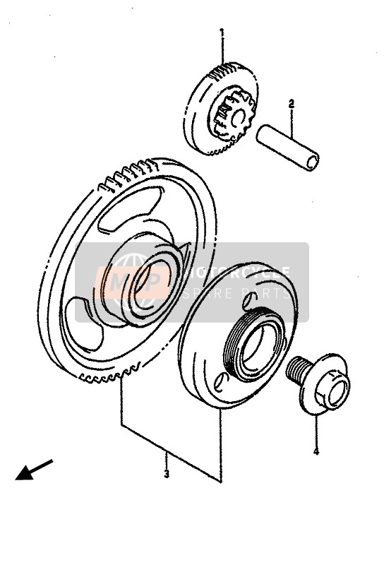 Suzuki GSX-R750 1988 Starter Clutch for a 1988 Suzuki GSX-R750