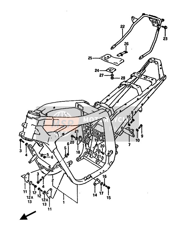 0713008257, Lagerbolzen, Suzuki, 1