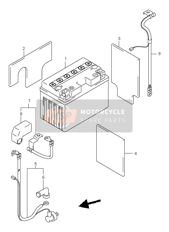 Suzuki TL1000R 1999 Battery for a 1999 Suzuki TL1000R