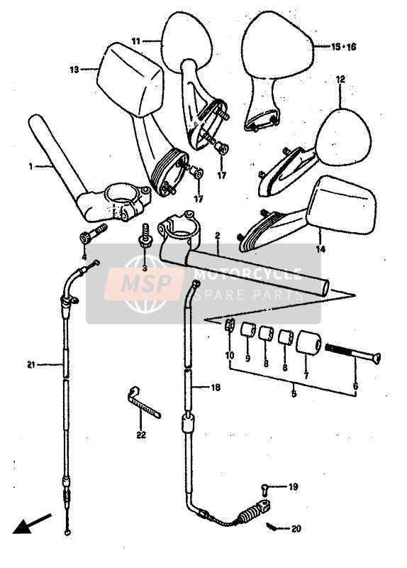 5830017C01, Cable Assy,Throttle, Suzuki, 1