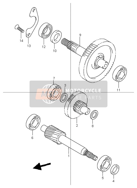 2414006F01, Shaft, Rear Axle, Suzuki, 0