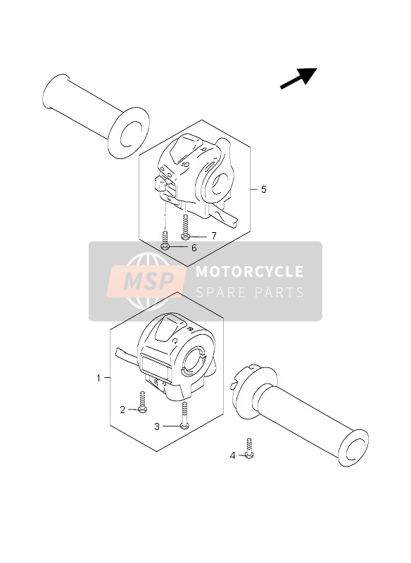 Suzuki GZ125 MARAUDER 2004 HANDSCHALTER für ein 2004 Suzuki GZ125 MARAUDER