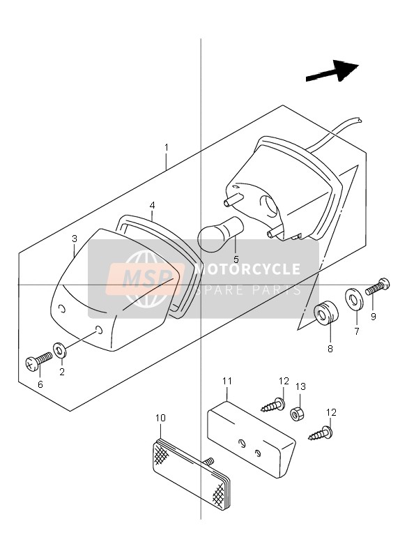 Lampe combinée arrière