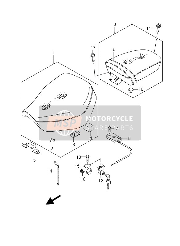 4510012FA0K9C, Selle, Suzuki, 0