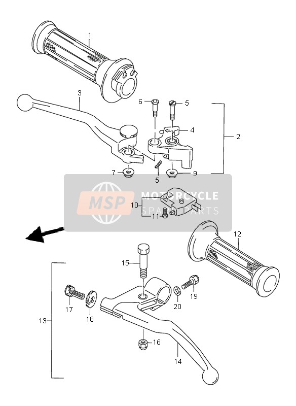 5721149500, Griffgummi, Suzuki, 2