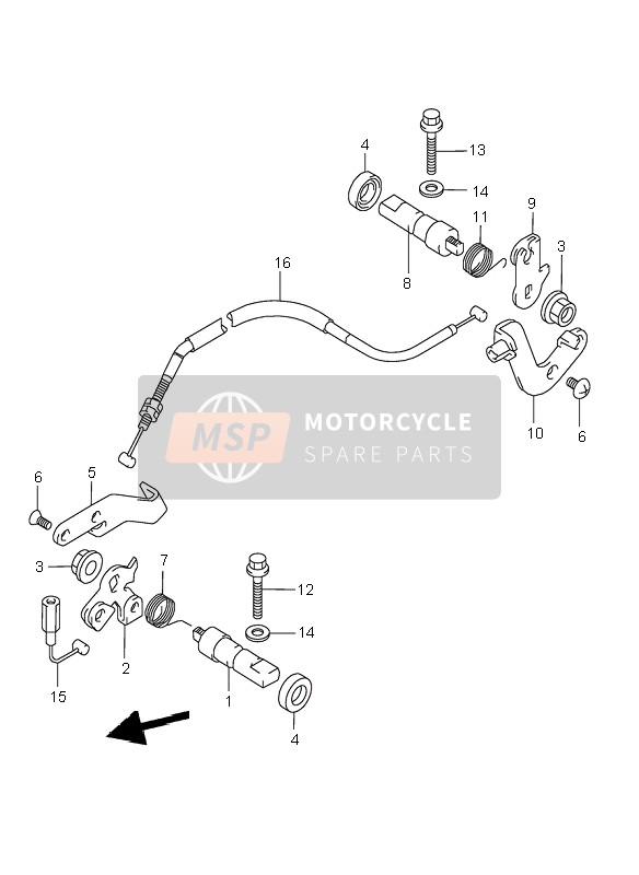 Suzuki VL1500 INTRUDER LC 1999 Decompression Shaft for a 1999 Suzuki VL1500 INTRUDER LC