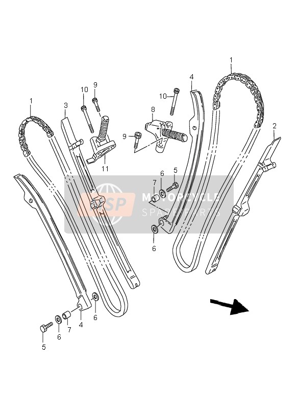 0918006184, Spacer, L:43, Suzuki, 1