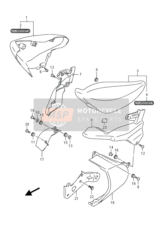 Cubierta lateral (VZR1800 E02)