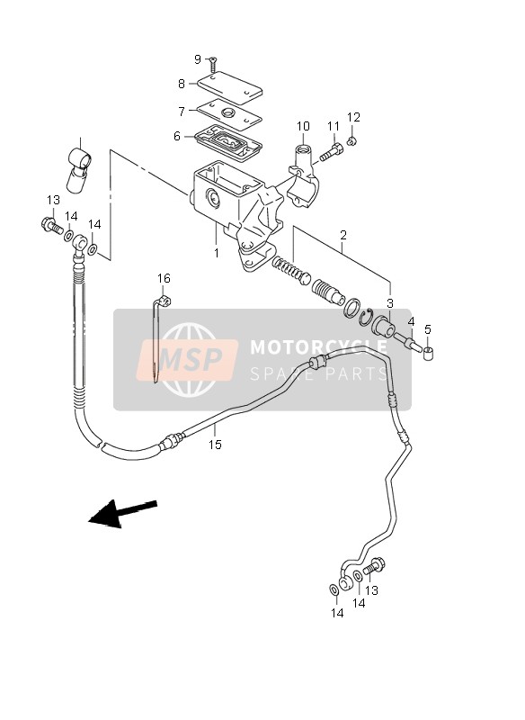 5990010F00, Hose Assy, Clutch, Suzuki, 0