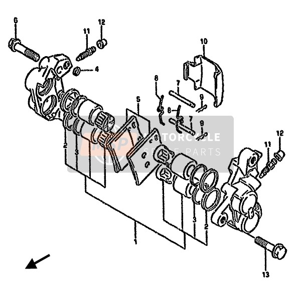 5910034C02999, Bremssattel, Suzuki, 1