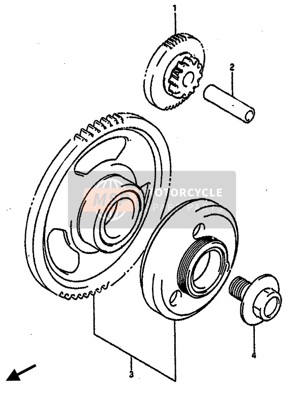 Suzuki GSX-R750R 1989 Starter Clutch for a 1989 Suzuki GSX-R750R