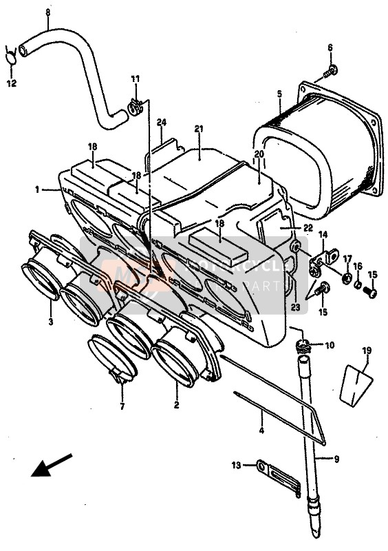 1388007D00, Tube,Outlet,Lh, Suzuki, 0