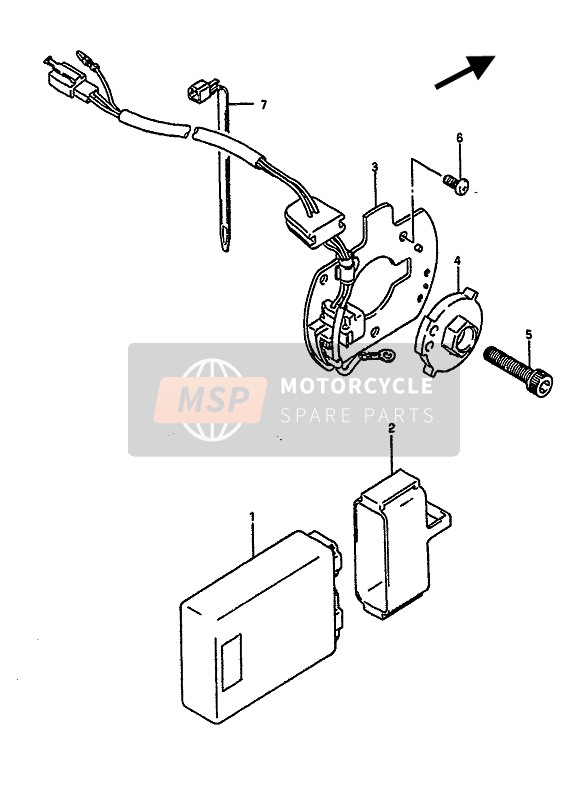 Suzuki GSX-R1100 1989 Signaal Generator voor een 1989 Suzuki GSX-R1100