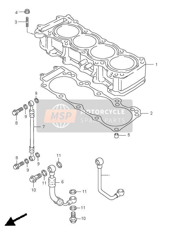 Suzuki GSX-R750 1997 Cylindre pour un 1997 Suzuki GSX-R750