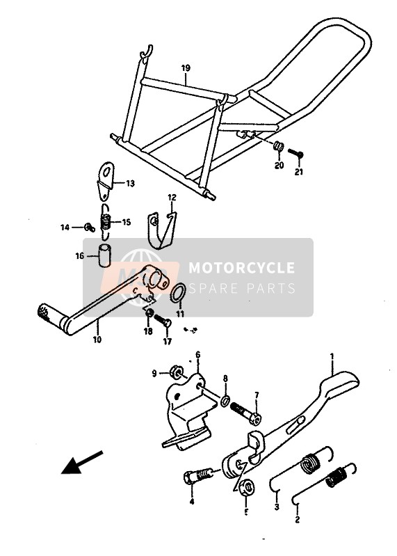 Suzuki GSX-R1100 1989 Supporter pour un 1989 Suzuki GSX-R1100