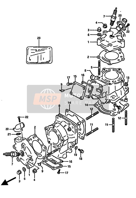 0150005163, Bearing Bolt, Suzuki, 2