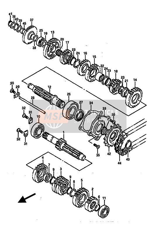 2434112C02, Gear,4TH Driven (NT:23), Suzuki, 0