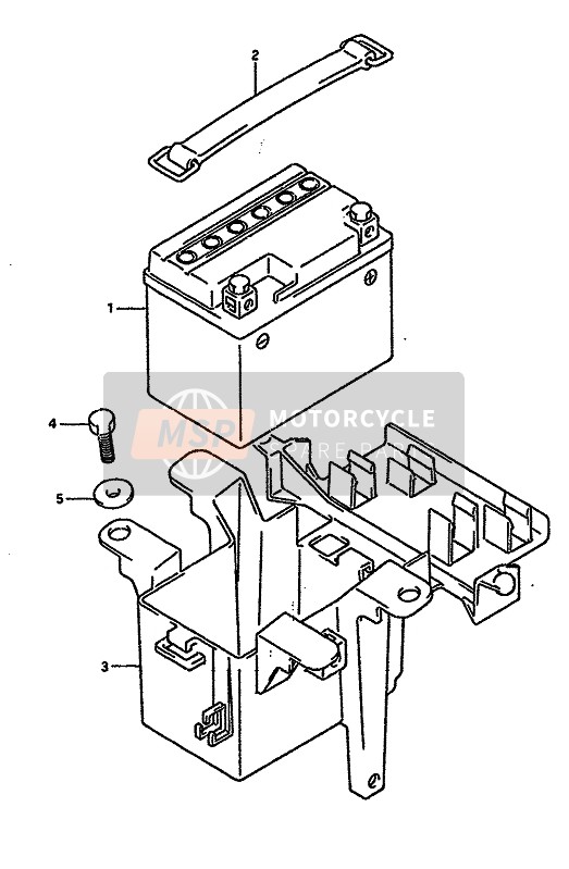 Suzuki RGV250 1989 Batería para un 1989 Suzuki RGV250