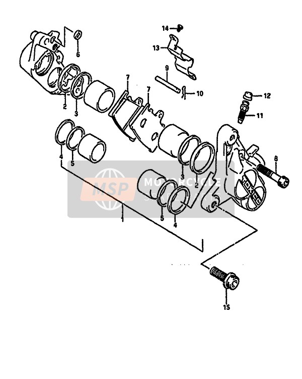 5930735F00, Gommino Pinza, Suzuki, 0