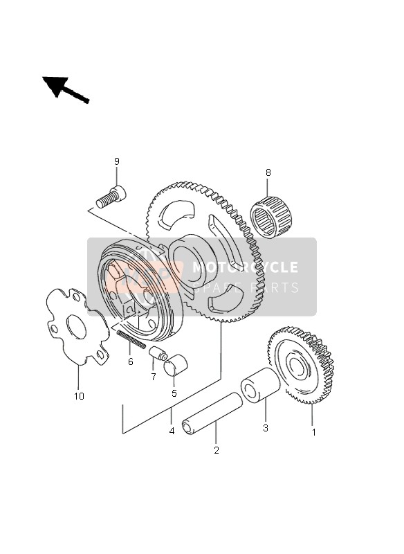 Suzuki GN125E 2000 Starter Clutch for a 2000 Suzuki GN125E