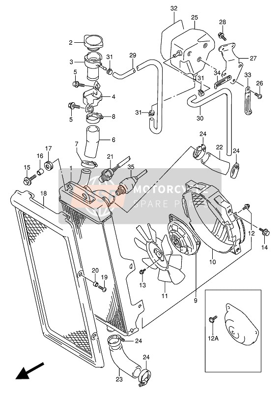 1785145C00, Hose, Radiator In, Suzuki, 0