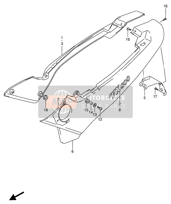 6813145C00B34, Emblema Cofanetto, Suzuki, 0