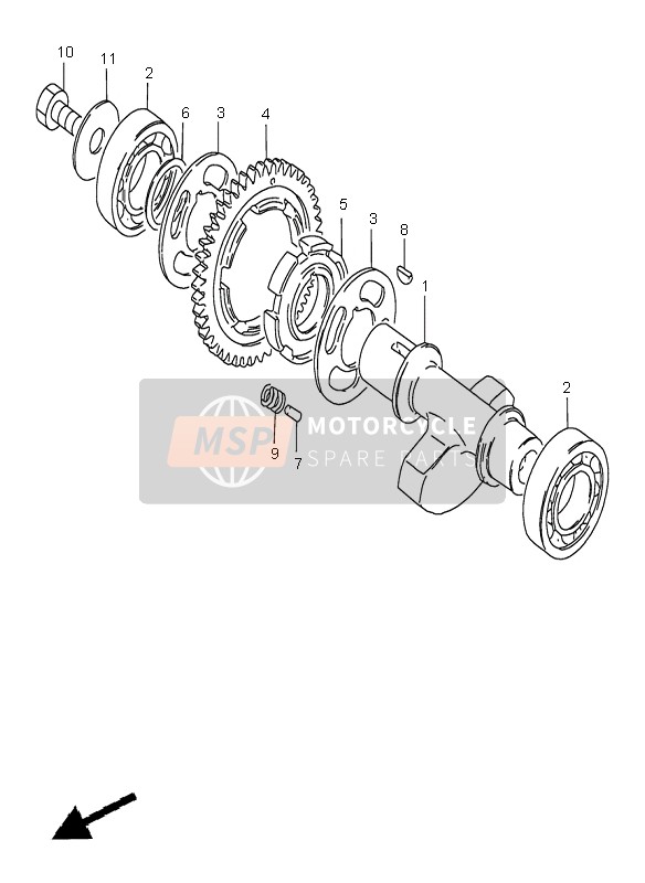 Suzuki GN250(E) 2000 Crank Balancer for a 2000 Suzuki GN250(E)