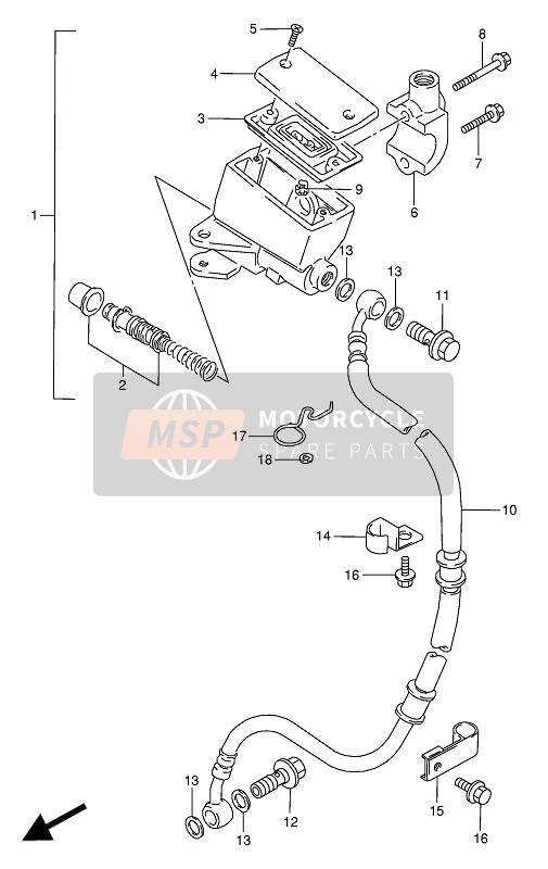 5926845C10, Guide, Hose, Suzuki, 0