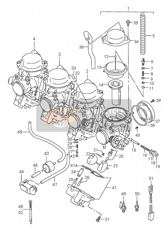 Suzuki GSX-R750 1997 Carburatore per un 1997 Suzuki GSX-R750