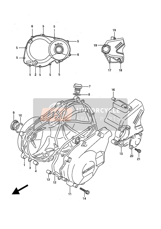 1135110D01, Cover, Starter Gear, Suzuki, 0