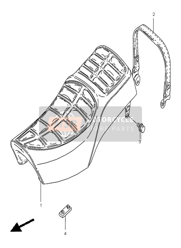 Suzuki GN250(E) 2000 Asiento para un 2000 Suzuki GN250(E)