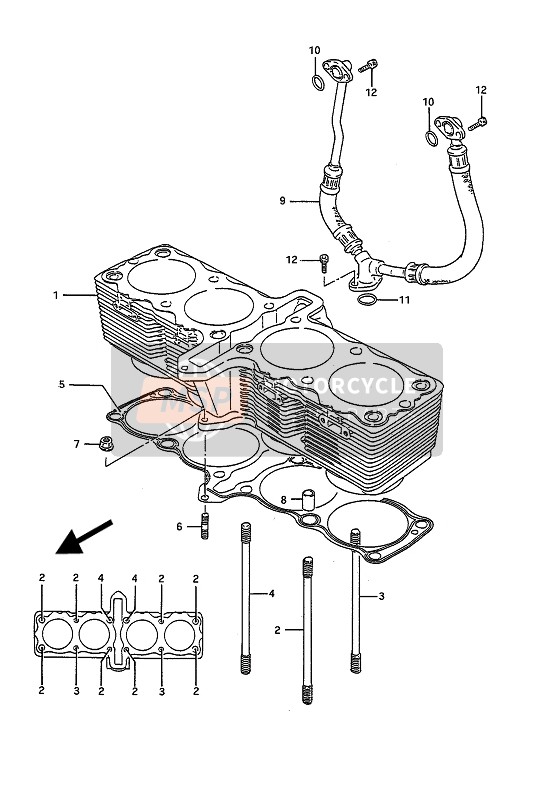 Suzuki GSX1100G 1991 Cylinder for a 1991 Suzuki GSX1100G