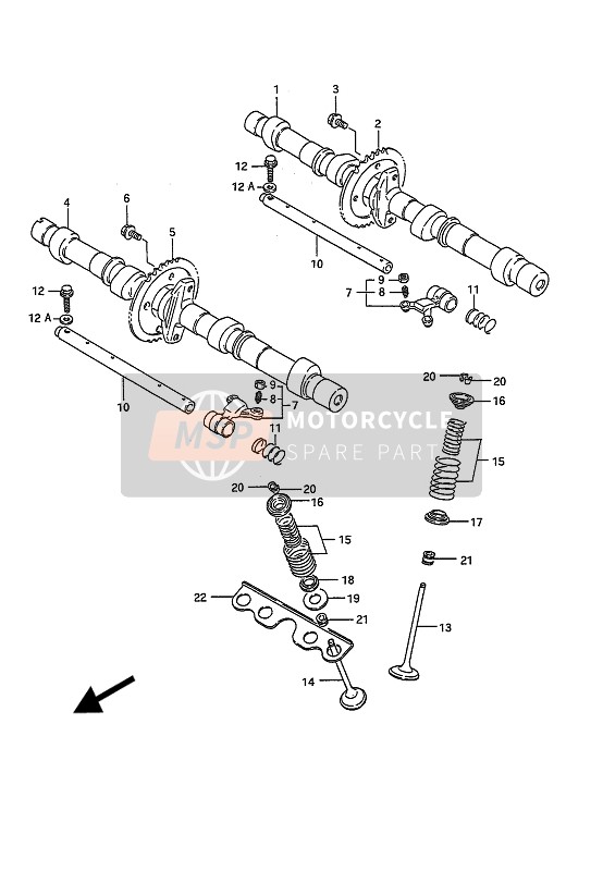 Suzuki GSX1100G 1991 Camshaft & Valve for a 1991 Suzuki GSX1100G