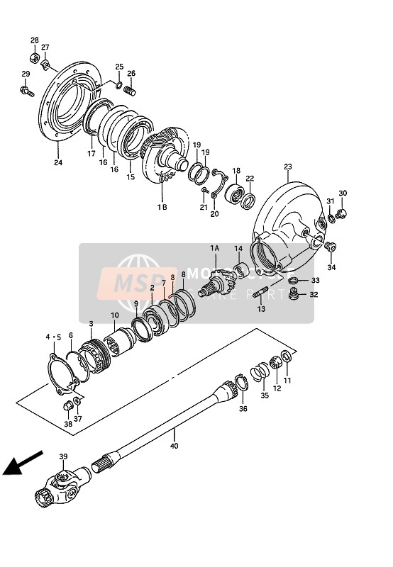 2732024A03, Gear, Final Driven Bevel (NT:32), Suzuki, 0