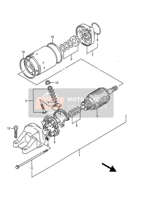 Suzuki GSX1100G 1991 Comenzando Motor para un 1991 Suzuki GSX1100G