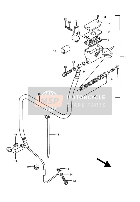 5967126D00, Bracket, Suzuki, 2