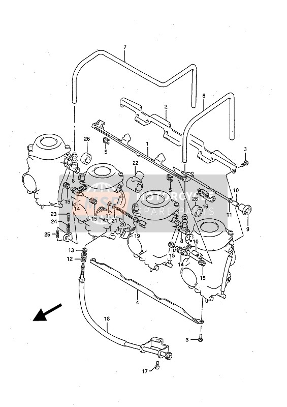 Suzuki GSX-R750 1991 Carburettor Fittings for a 1991 Suzuki GSX-R750