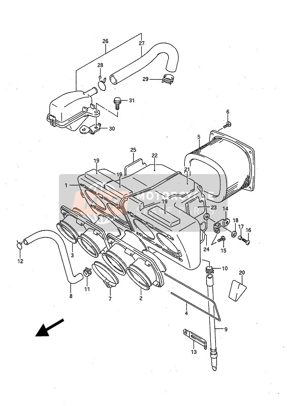 1376017D10, Bracket,2ND Air Cleaner, Suzuki, 0