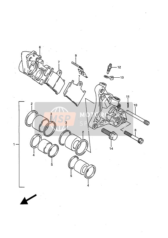 5934533C00, Pin, Suzuki, 3