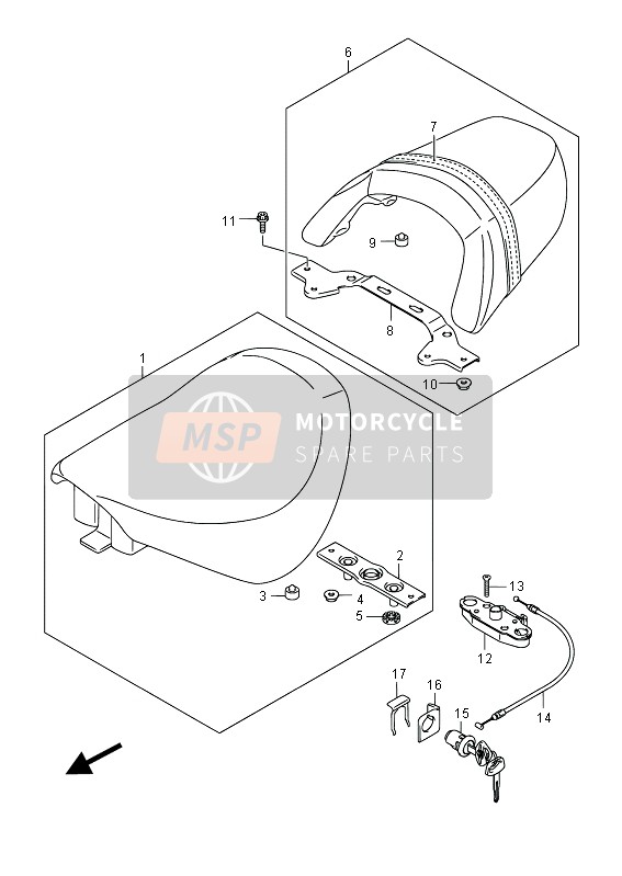 4531548G00, Bracket, Band, Suzuki, 0