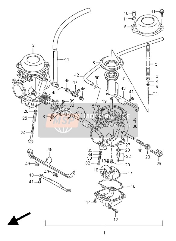 Suzuki GS500E 2000 Carburateur voor een 2000 Suzuki GS500E