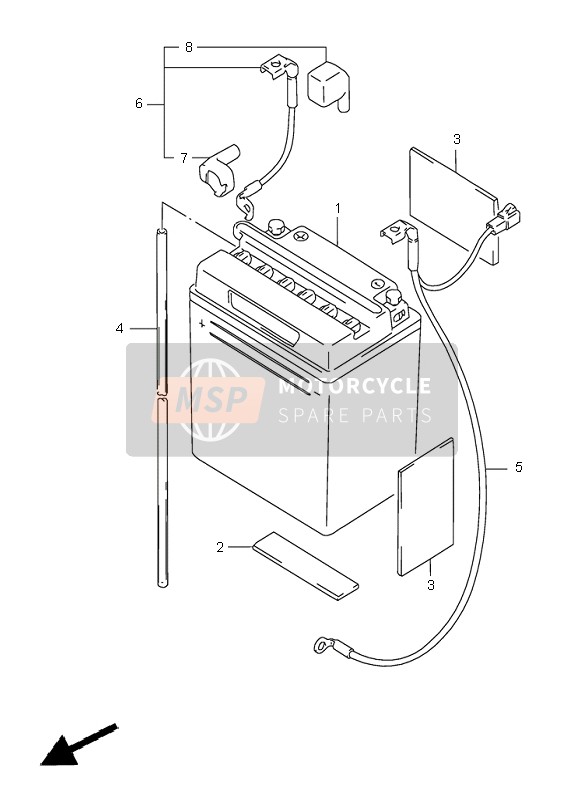 Suzuki GS500E 2000 Batteria per un 2000 Suzuki GS500E