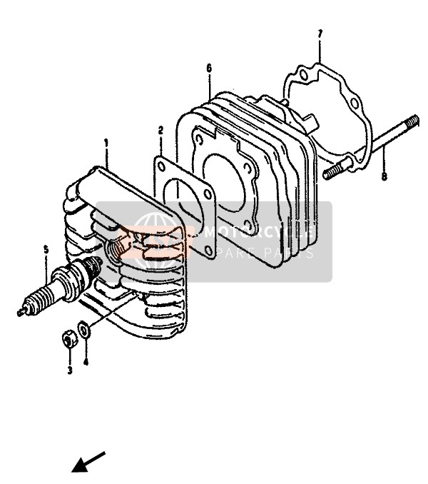 1124103A10, Gasket, Cylinder, Suzuki, 3