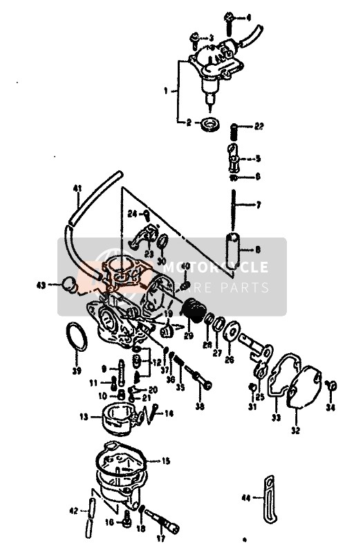 Suzuki AH50 1992 Carburettor for a 1992 Suzuki AH50