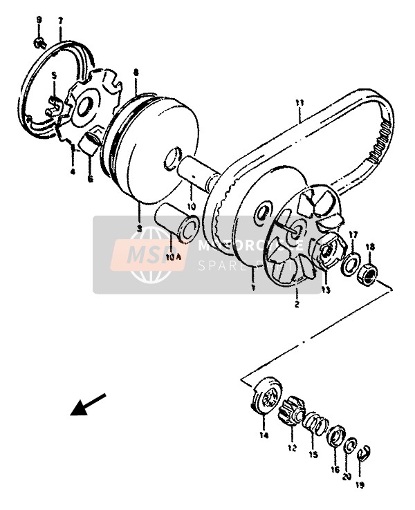 2628229C00, Starter,Kick Lh, Suzuki, 0