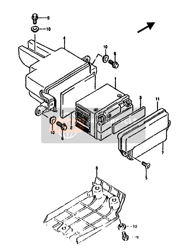 4154209E00, Cap,Battery Holder, Suzuki, 0