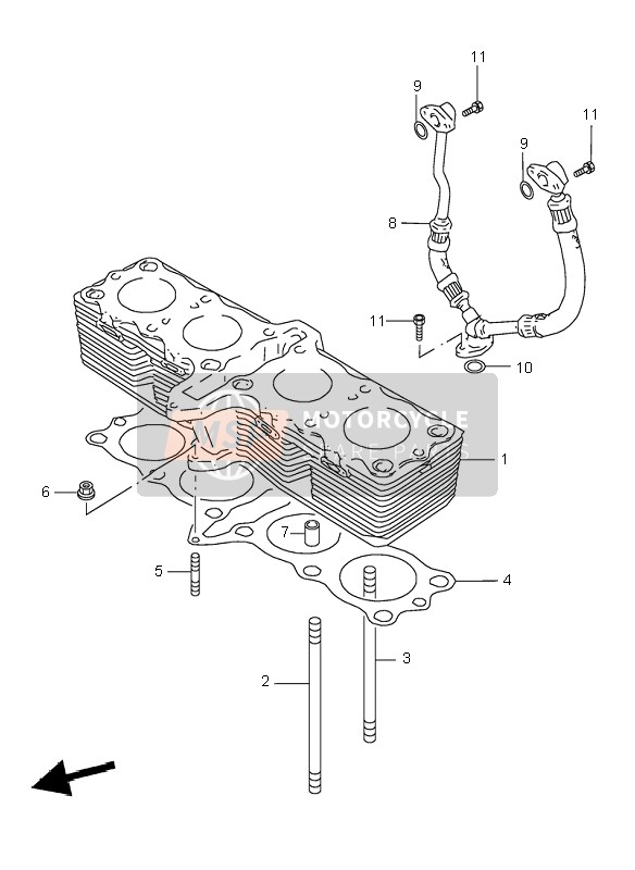 Suzuki GSX600F 2000 Cylindre pour un 2000 Suzuki GSX600F