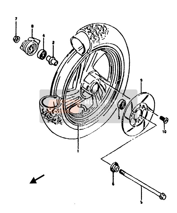 Roue avant (P4)