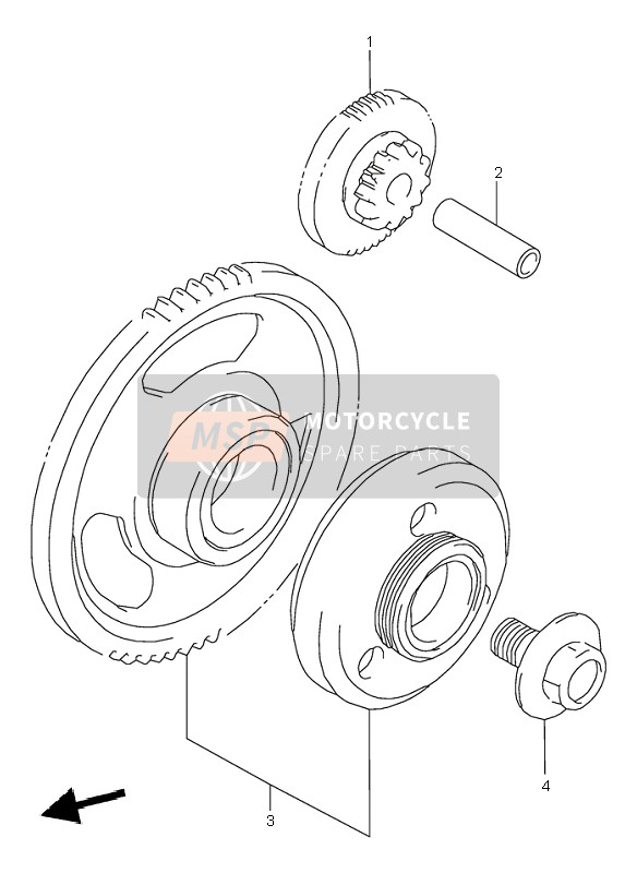 Suzuki GSX600F 2000 Starter Clutch for a 2000 Suzuki GSX600F